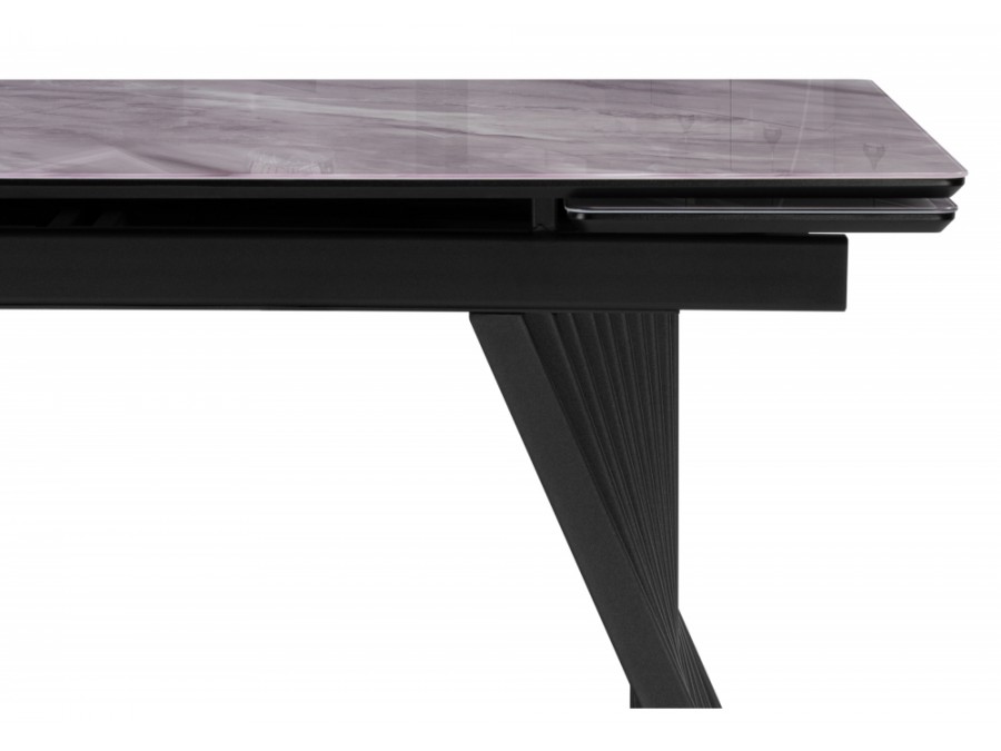 Вейв 140(200)х80 кристл серый мрамор / черный