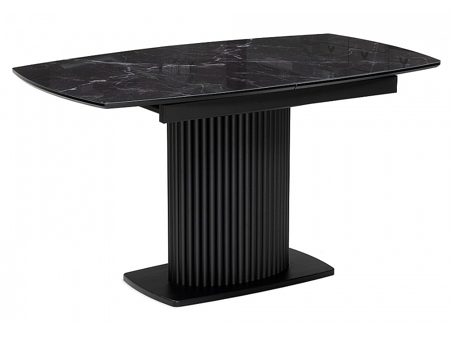 Фестер 140(180)х80х76 черный мрамор / черный