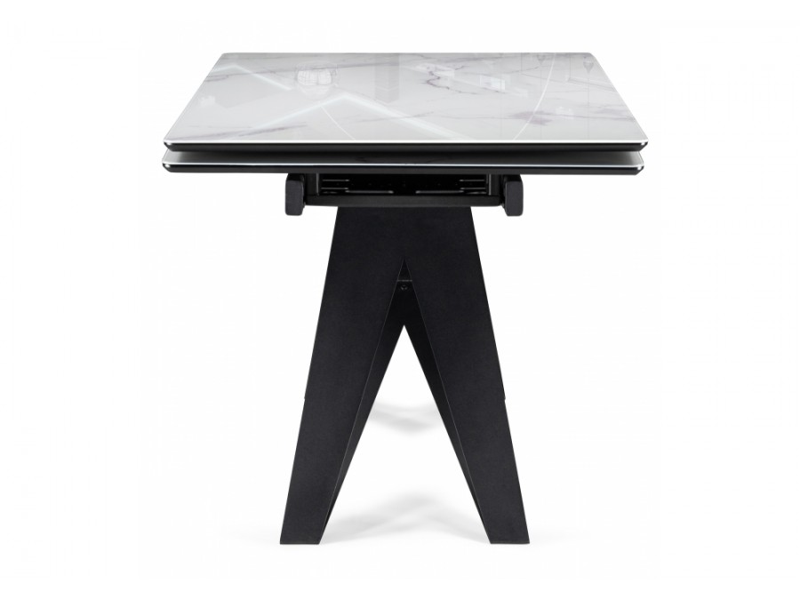 Блэкберн 140(200)х80 кристл белый мрамор / черный