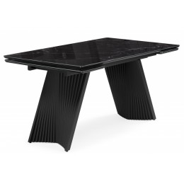 Вейв 140(200)х80 черный мрамор / черный