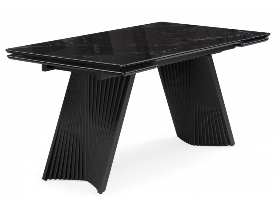 Вейв 140(200)х80 черный мрамор / черный