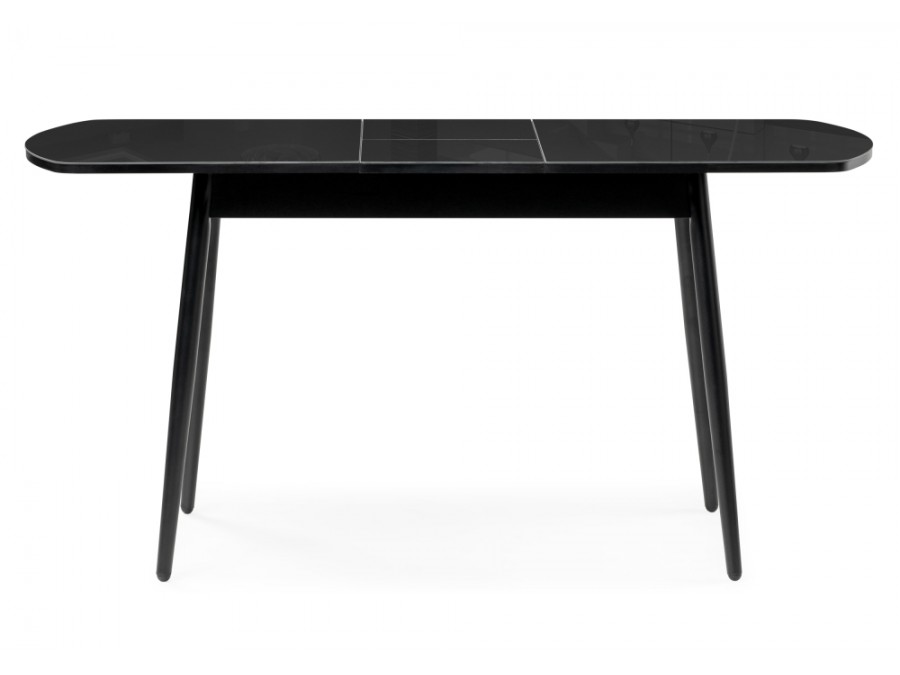 Стол стеклянный Бейкер 120(152)х70х75,5 черный