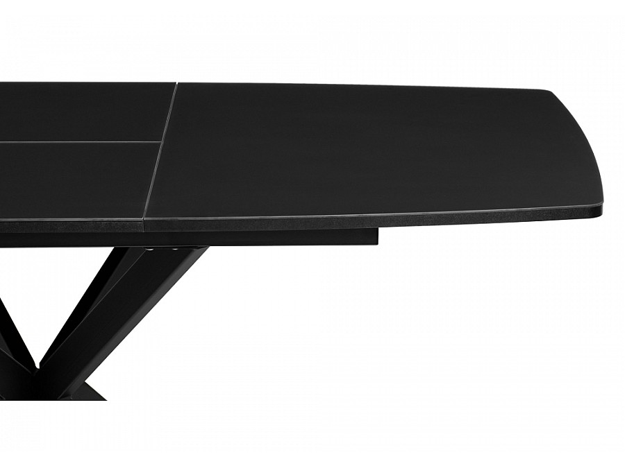 Стол стеклянный Палу 130(170)х80х76 черный
