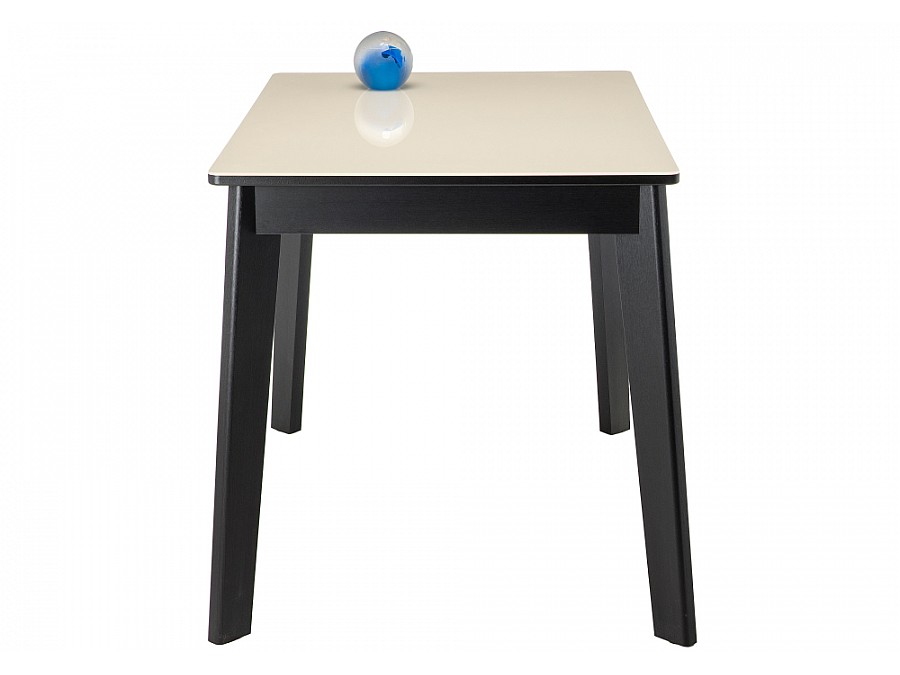 Стол стеклянный Арья венге / сливочно-кремовый