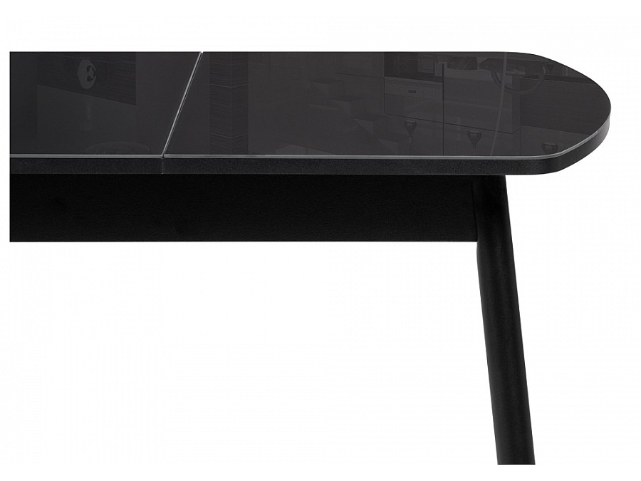 Стол стеклянный Калверт 94(126)х64х75 черный