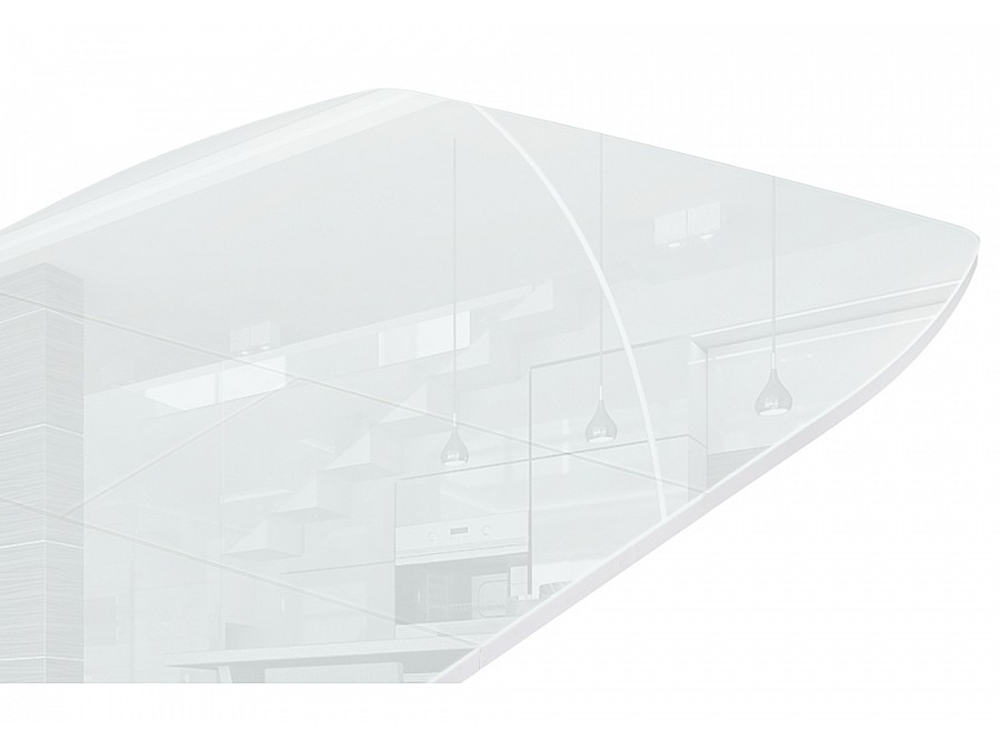 Стол стеклянный Тамаса 120(150)х70х76 белый