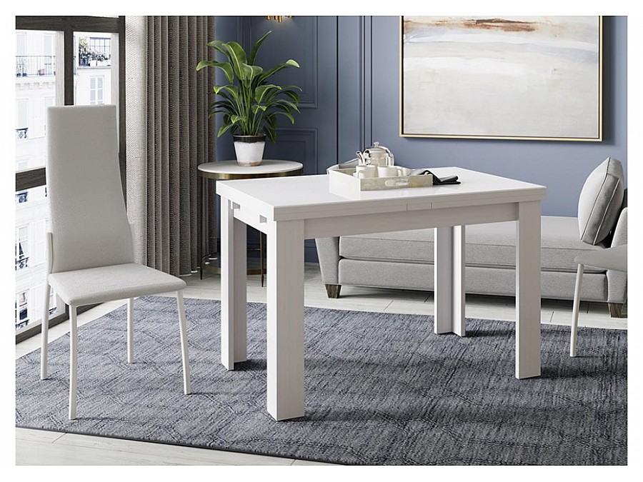 Норман тип 1 белый / стекло белый глянец