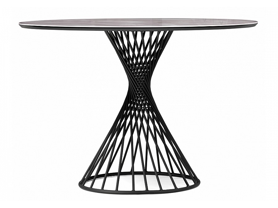 Вивиен 110 серый мрамор / черный