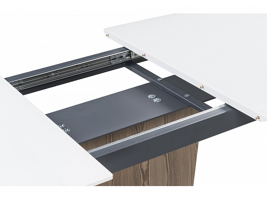 Теон 120 белый / лиственница / пластина серая