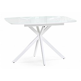 Стол стеклянный Тамаса 120(150)х70х76 белый