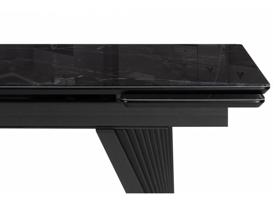 Вейв 140(200)х80 черный мрамор / черный