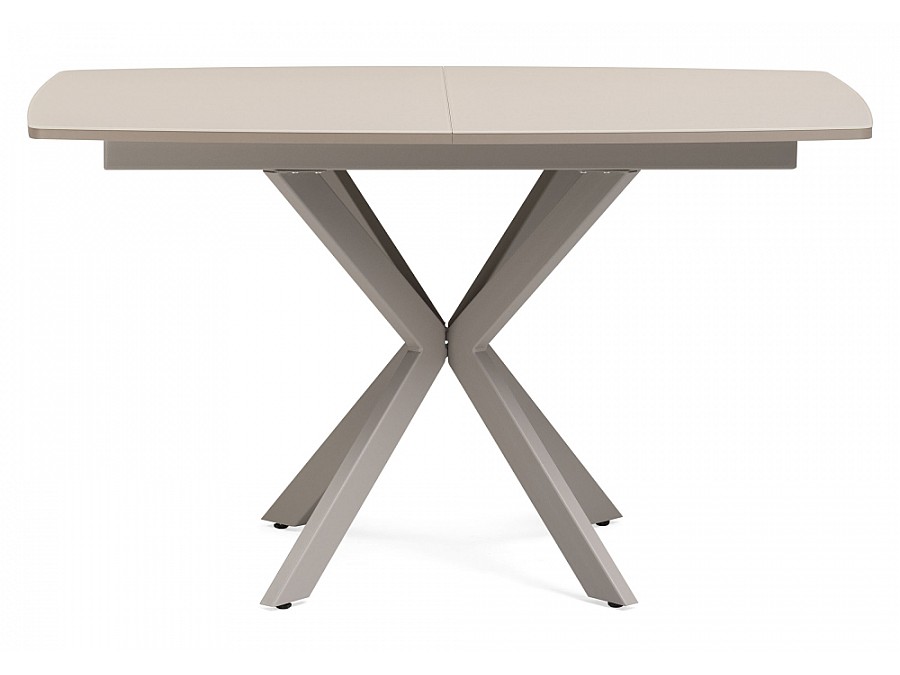 Стол стеклянный Палу 130(170)х80х76 латте / капучино