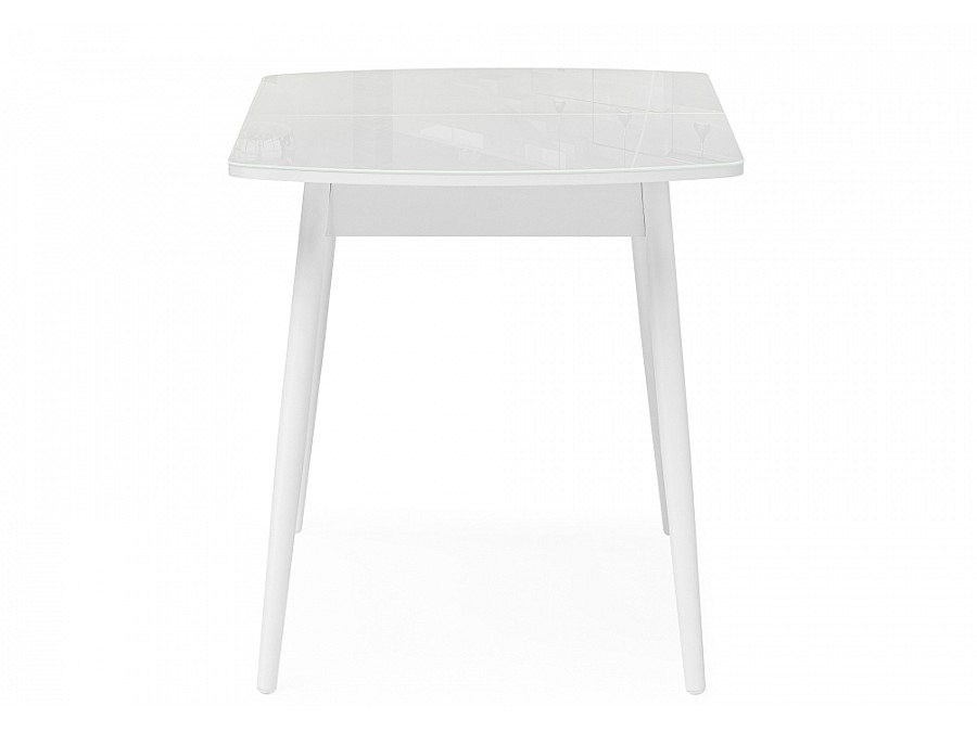 Стол стеклянный Бейкер 120(152)х70х75 белый