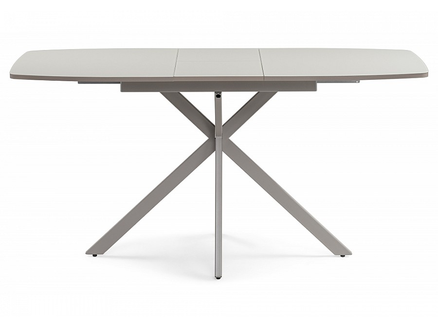 Стол стеклянный Тамаса 120(150)х70х76 матовое стекло латте / капучино