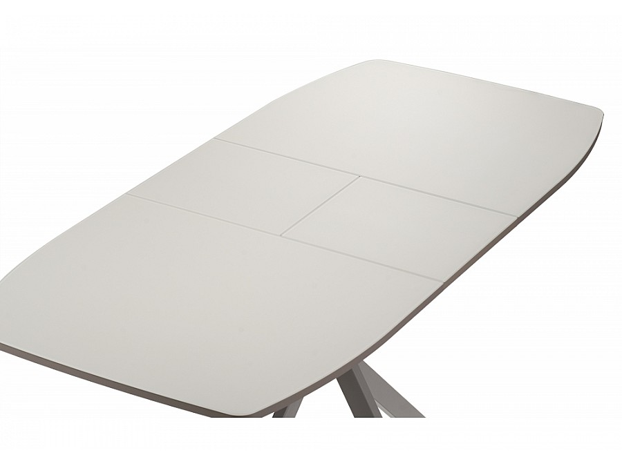 Стол стеклянный Тамаса 120(150)х70х76 матовое стекло латте / капучино