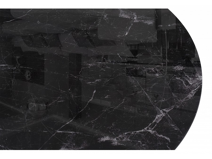 Нэнси 110х110 черный мрамор / черный