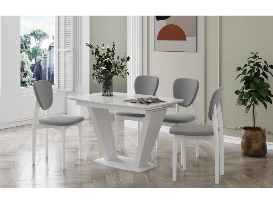 Петир 120(160)х80 ультра белый / белый / камень белый