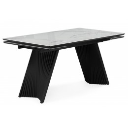 Вейв 140(200)х80 кристл белый мрамор / черный