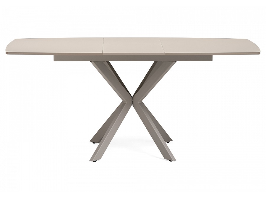 Стол стеклянный Палу 130(170)х80х76 латте / капучино