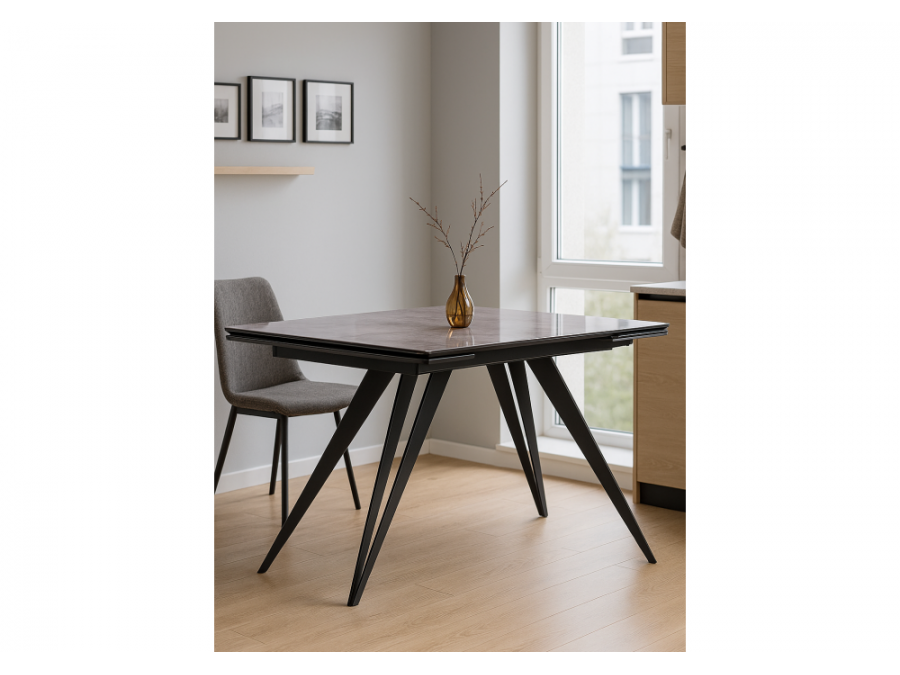 Дарвин 140(200)х80 серый мрамор / черный