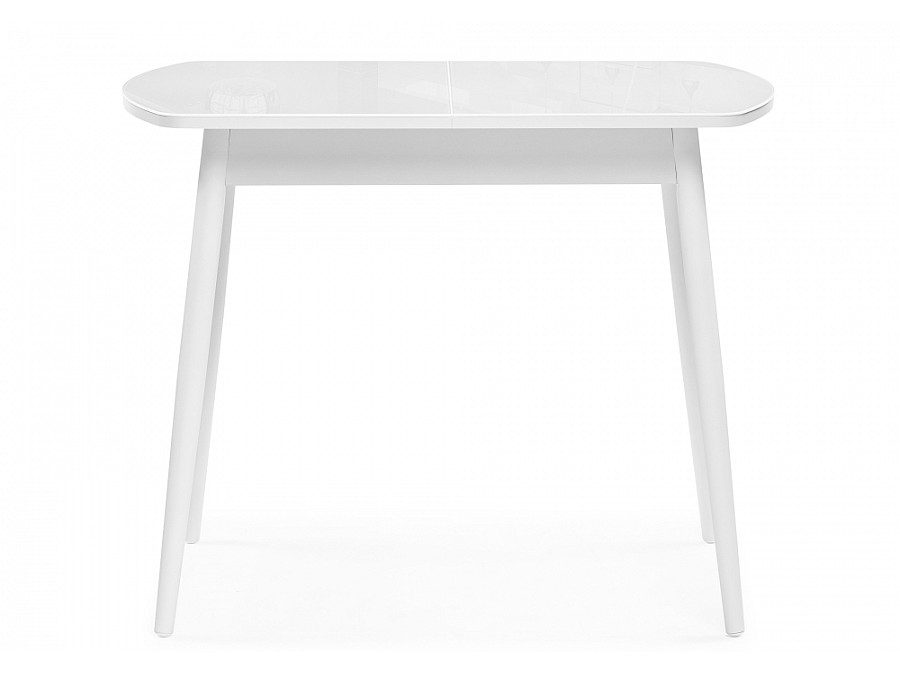 Стол стеклянный Калверт 94(126)х64х75 белый