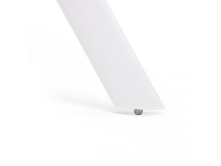 Стол стеклянный Галвестон 100х76 белый мрамор / белый