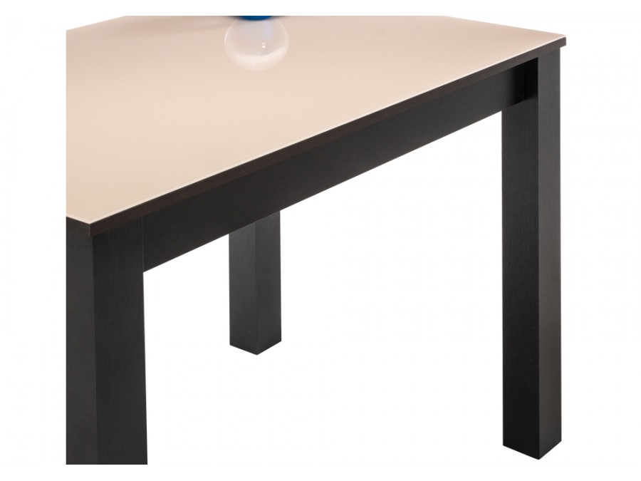 Стол стеклянный Раймунд 100х70х77 венге / бежевый