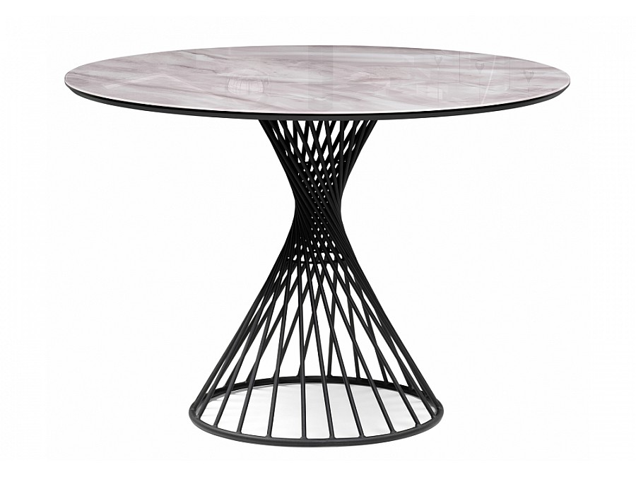 Вивиен 110 серый мрамор / черный