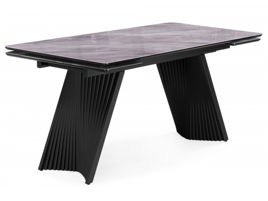 Вейв 140(200)х80 кристл серый мрамор / черный