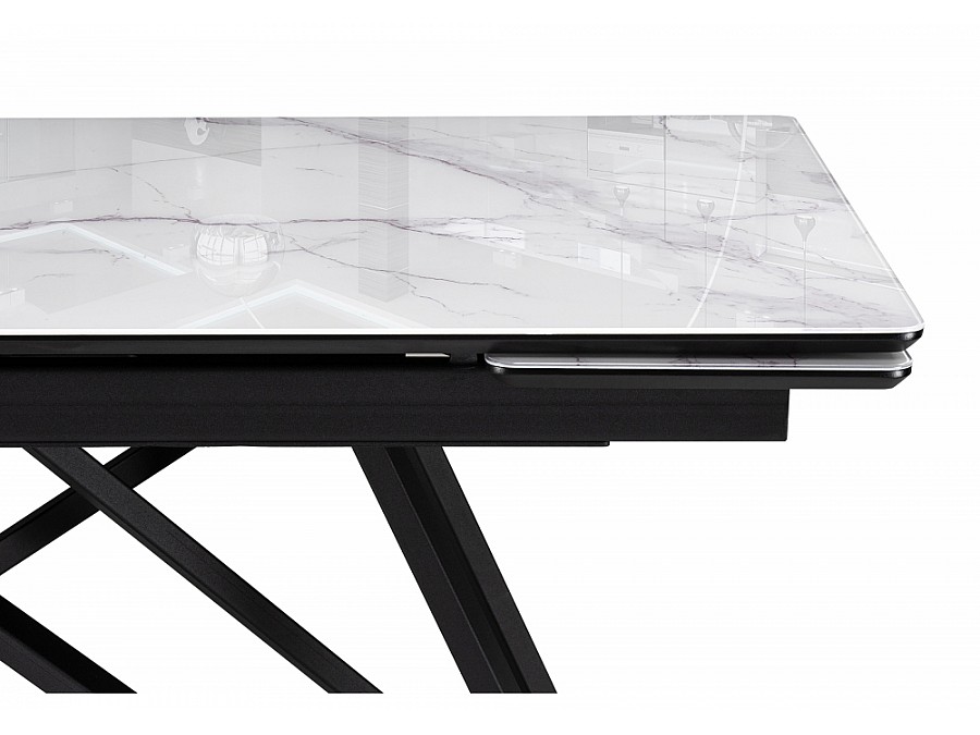 Вилсон 140(200)х80 белый мрамор / черный