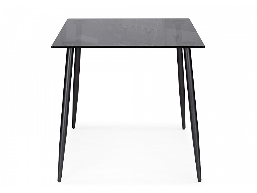 Стол стеклянный Smoke 120х80х75 clear gray / black