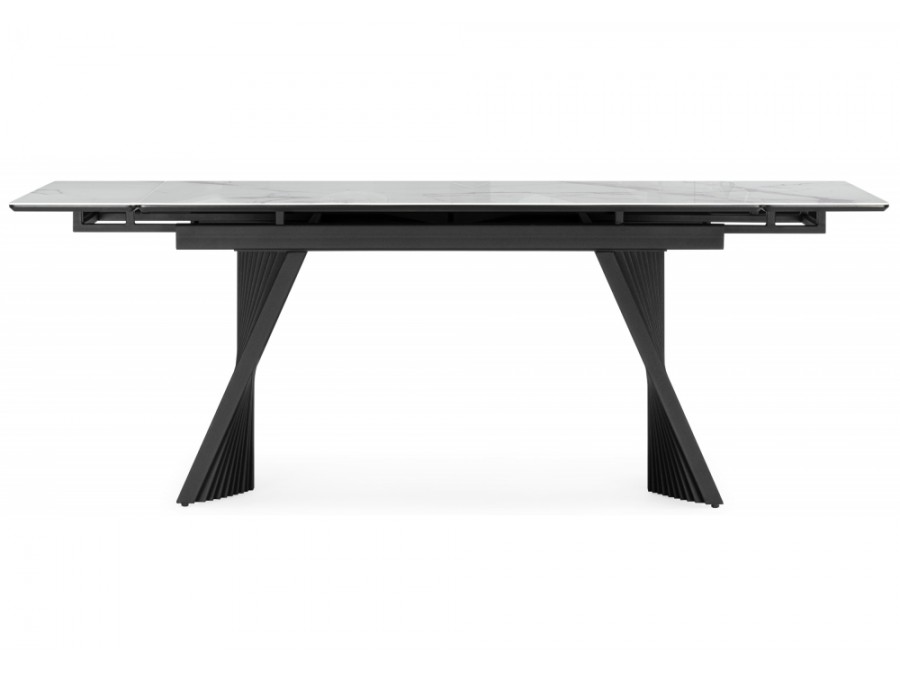 Вейв 140(200)х80 кристл белый мрамор / черный