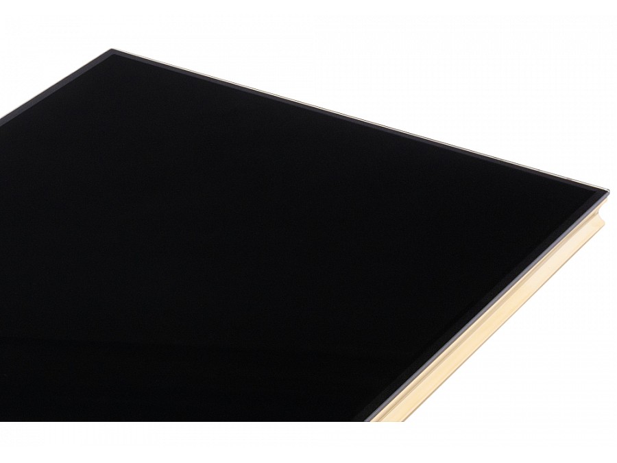 Стол стеклянный Komin 2 200х100х76 черный / золото