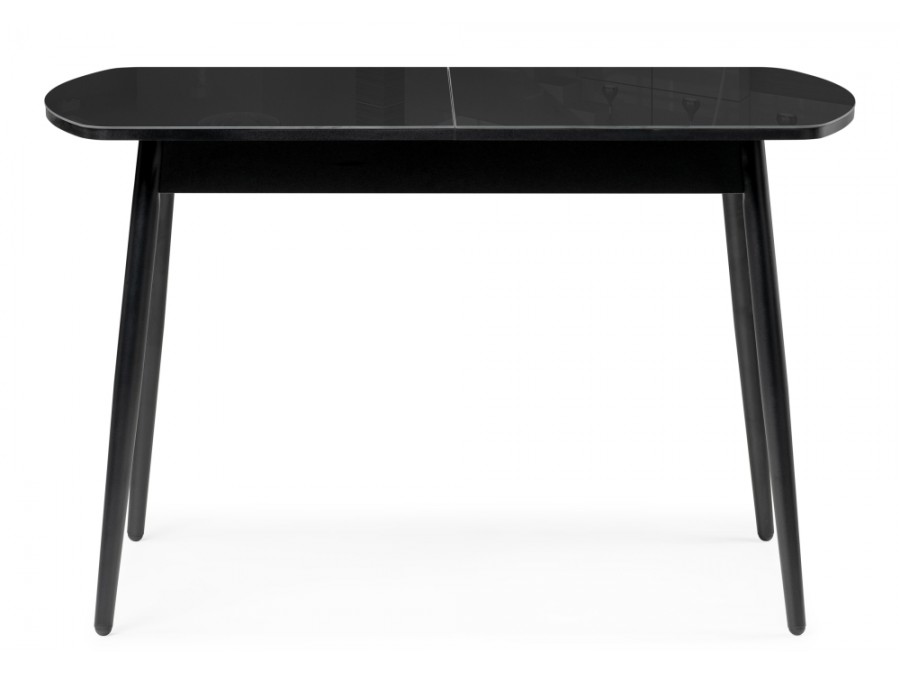Стол стеклянный Бейкер 120(152)х70х75,5 черный