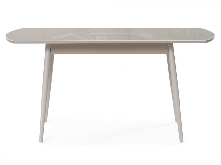 Стол стеклянный Бейкер 120(152)х70х75 латте / капучино