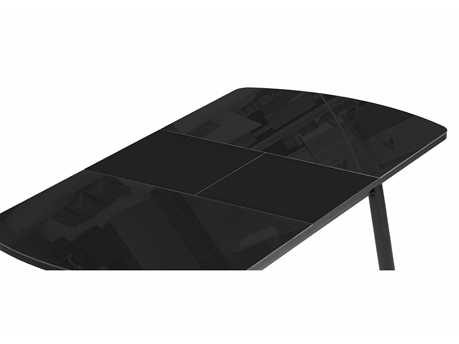 Стол стеклянный Калверт 94(126)х64х75 черный