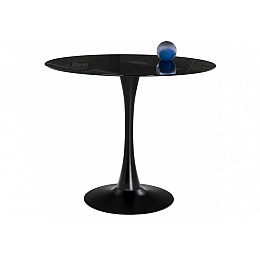 Стол стеклянный Tulip 90x74 black glass