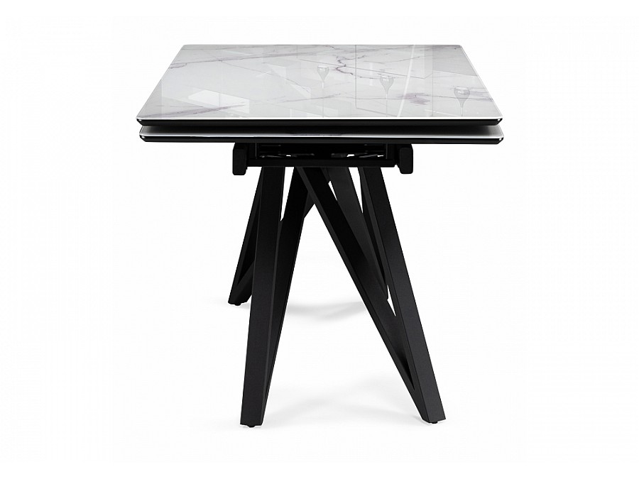 Вилсон 140(200)х80 белый мрамор / черный