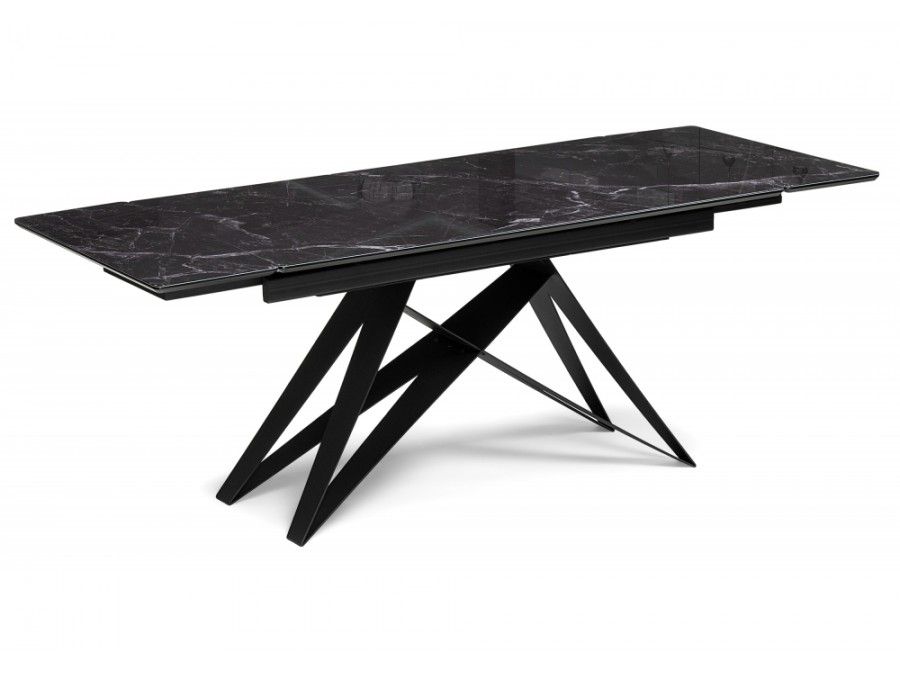 Блэкберн 140(200)х80 черный мрамор / черный