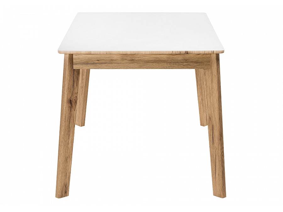 Стол стеклянный Арья 120х80х74 дуб монтана / белый