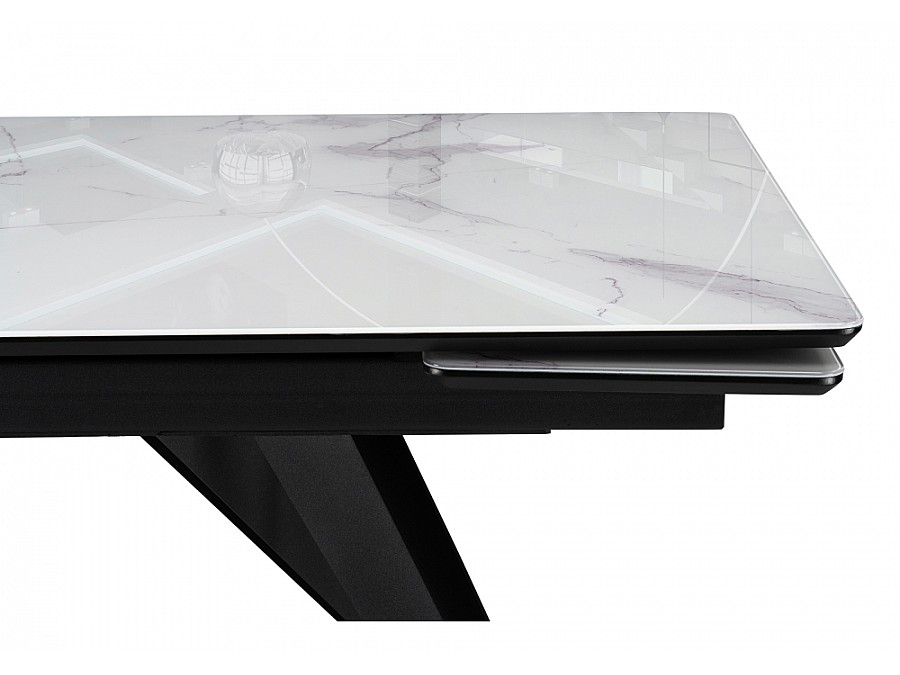 Дарвин 140(200)х80 белый мрамор / черный