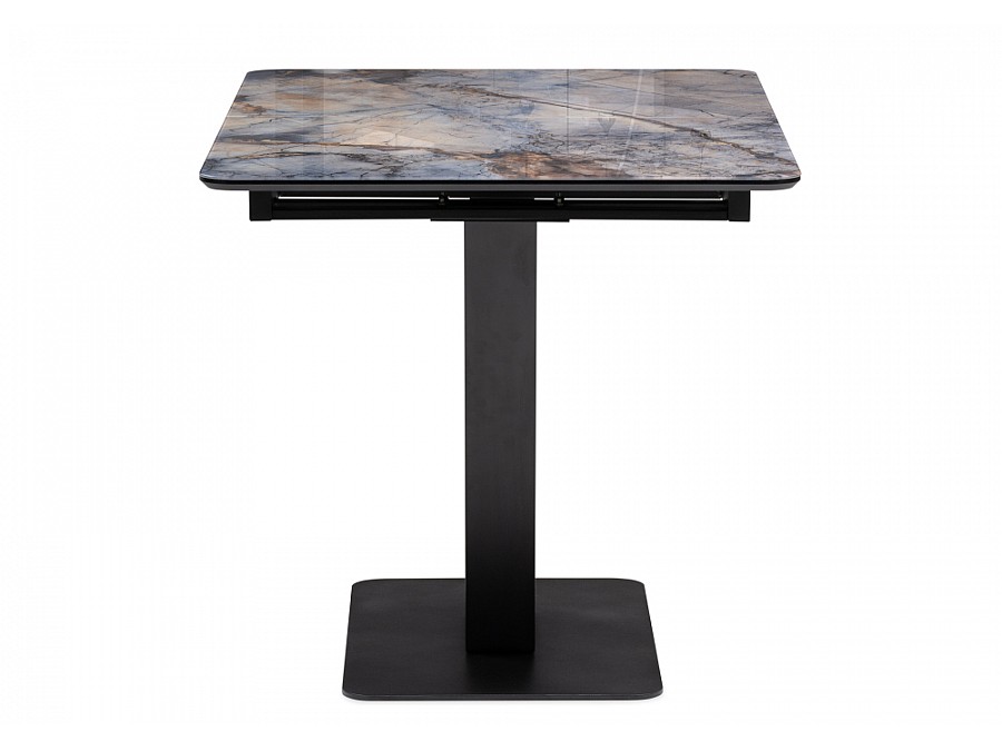 Стол стеклянный Стол на тумбе Бугун 120(160)х80х77 магеллан / черный