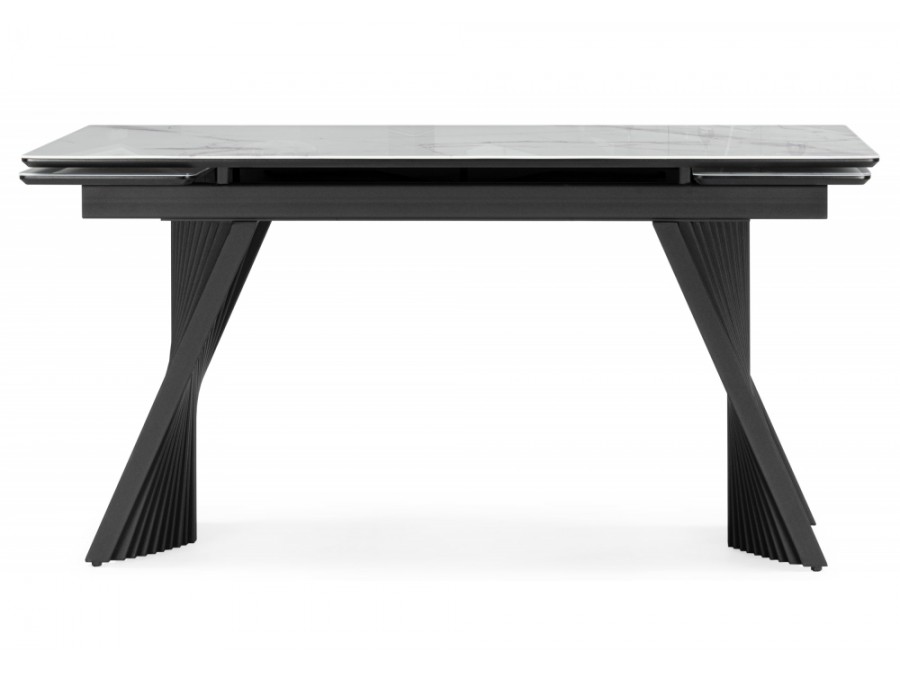 Вейв 140(200)х80 кристл белый мрамор / черный