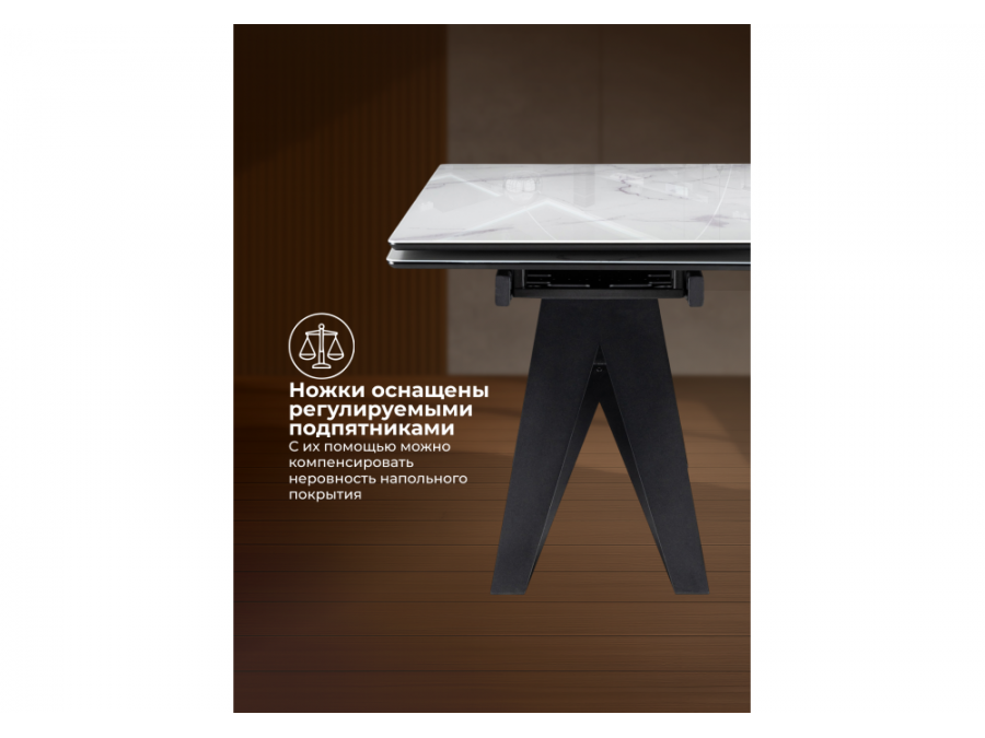 Блэкберн 140(200)х80 кристл белый мрамор / черный