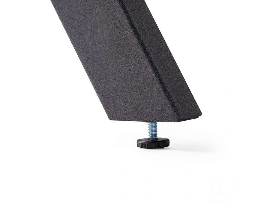 Стол стеклянный Трейси 100(140)х100х75 белый / черный