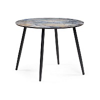 Стол стеклянный Анселм 100х76 магеллан / черный