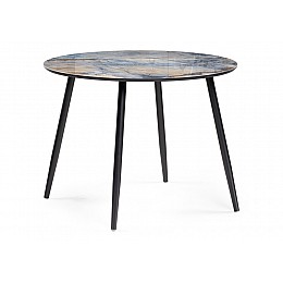 Стол стеклянный Анселм 100х76 магеллан / черный