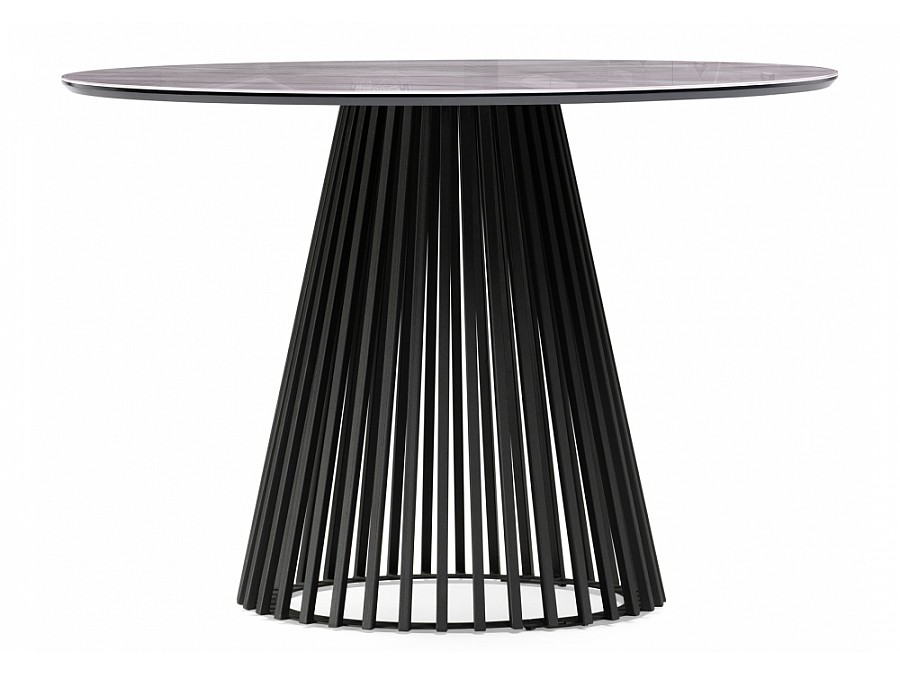 Нэнси 110х110х75 серый мрамор / черный