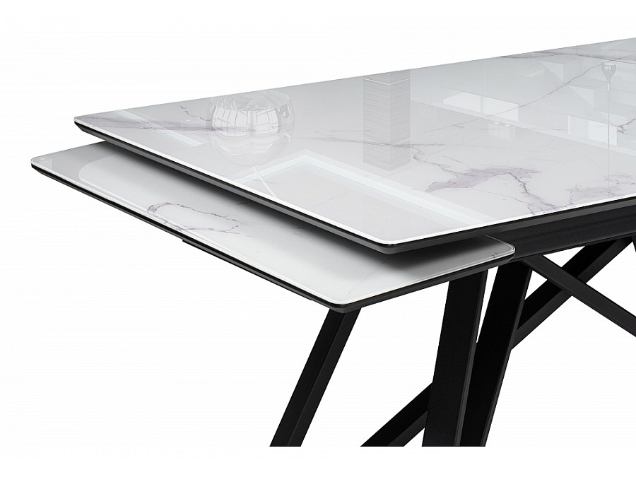 Вилсон 140(200)х80 белый мрамор / черный