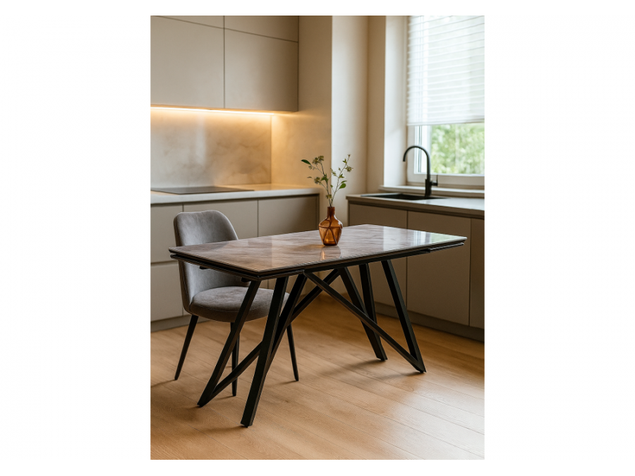 Вилсон 140(200)х80 серый мрамор / черный